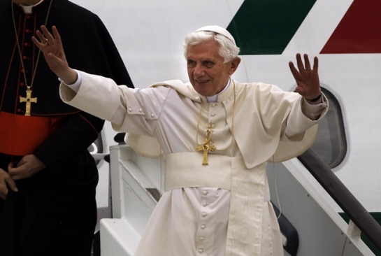 llegada del papa