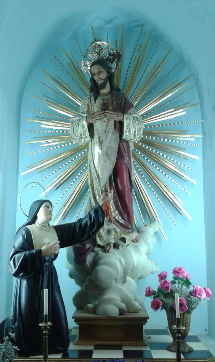 Santa Margarita y el Sagrado Corazón de Jesús